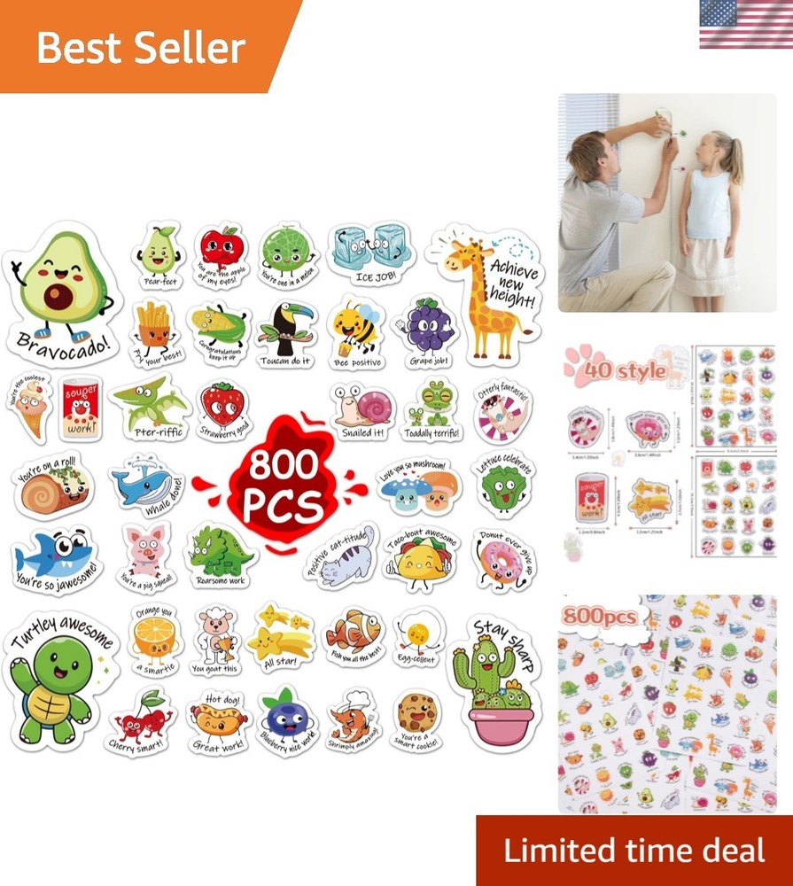 800pcsTeacher Classroom Motivational Stickers for Kids Students