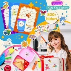 36 Sheets Stickers for Kids, 800+ Stickers for Scrapbooking Including Animals