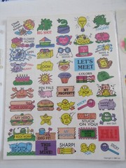 Whimsical Statement Vintage Sticker Assortment