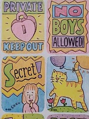 2 Vintage Gibson Stickety Doo Da 1997 Girls Club Friends Stickers 4 Sheets Diary