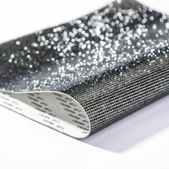 DIY White Glitter Crystal Rhinestone Sticker Sheet Self Adhesive Decal Decor Red
