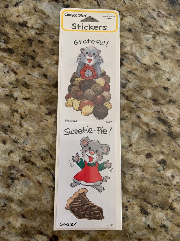Suzy’s Zoo sticker 4 modules: grateful squirrel and sweetie pie