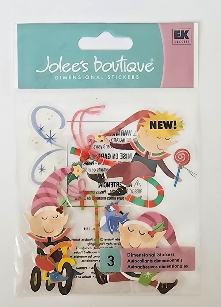 RETIRED Jolee’s Boutique 3D Embellishments – Elves at Play – HOLJB015