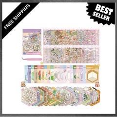 DIY 3D House Sticker Scene Book Set with Scenic Backgrounds for Adults and Kids