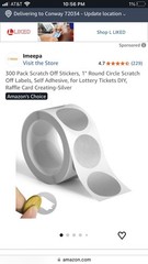 Imeepa 300 Pack Scratch Off Stickers