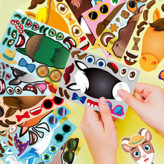 48 Sheets Make Your Own Horse Stickers for Kids Toddles, Make a Horse Face Stick