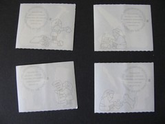 Mrs. Grossman’s Stickers SANTA’S LIST & ELVES 4 Mods Each Mod 2″ X 1 5/8″ NOS