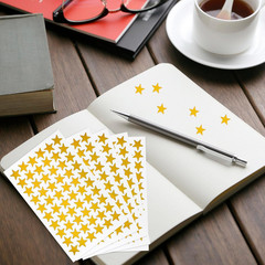 Gold Star Stickers 600 Pack Foil Reward Stickers 0.6 Inch Classroom 10 Sheets