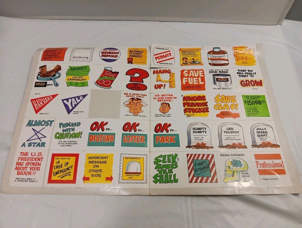 Scholastic Stickers – Vintage 1980