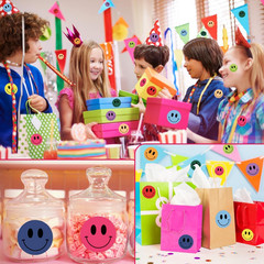 1000 Smiley Face Reward Stickers – 1 Inch round Multicolor Classroom Labels