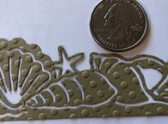 SEASHELL BORDER Die-Cuts (3pc)Approx.5.5″x 1.5″ Ocean•Sea•Sand•Tropical•Vacation
