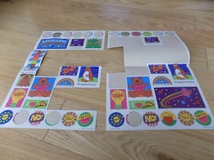 Vintage 80s NEW Stickers Troll Associates Reading Book Club School Christmas