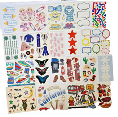VTG 80s 90s Frances Meyer Scrapbook Stickers – Firetruck Halloween Grandpa Camp