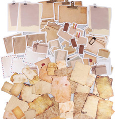 Vintage Scrapbook Paper Stickers, 90 Pcs Antique Looking Aged Paper Classic Old