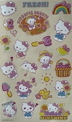 KINDNESS COUNTS HELLO KITTY Stickers(22pcs)Sanrio•Gardening •Sunshine•Flowers.