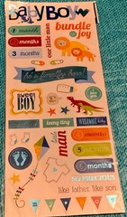 MambiSticks scrapbooking Baby Boy stickers «Bundle of Joy» (33 pcs) NEW!