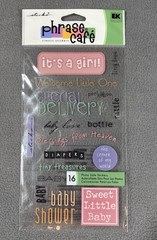 Lot of Baby Girl Scrapbook Stickers Butterfly Flowers Sayings Mixed Brands
