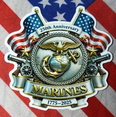 Marine Sticker/USMC/Marine/Semper Fi/Clear/Style 2