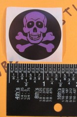 Skulls Neon Green Yellow Pink Blue Orange Purple Halloween Stickers Lot