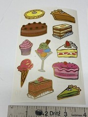 Lot of 2 Sheets MRS GROSSMAN’S DESSERTS REFLECTIONS Cake Pie Ice Cream 4″ x 6.5″
