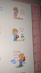 Vintage Current Inc Stickers Heavenly Dreamers Religious God 1 Sheet (Design #2)