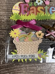 Jolee’s Easter Chocolate Bunnies Basket Eggs Scrapbooking Stickers 2012 D9