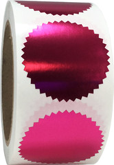 Envelope Seals Serrated Edge Color Labels | 2″ inch | 500 Pack | Pick One Color