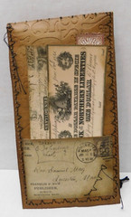Junk Journal Ephemera Money Envelope & File Tag Vintage Style Grungy Set A