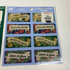 Standard Publishing Acid Free Christmas Blessings Stickers Peace Angels Stickers