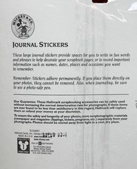 HALLMARK Scrapbook Journal Sticker Sheets-Mickey & Co 2 Sheets w/Minnie Mouse