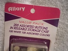 2 Packs Scrapbook Sewing Buttons Allary & Magic Scraps over 200 variety