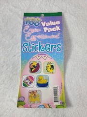 164 DM Value Pack Easter Colorful Vintage Egg Peep Stickers Booklet