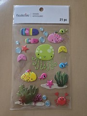 Recollections UNDER THE SEA CREATURES Scrapbooking stickers