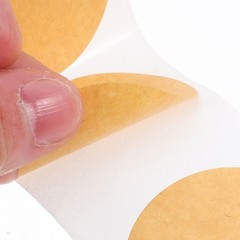 3 Rolls Round Plain Stickers for Labeling Blank Name Tag Tags Labels