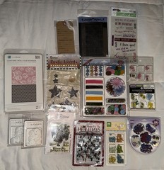 Scrapbooking Craft Lot Of Embellishments NEW Stickers, Brads, Misc Mixed Lot
