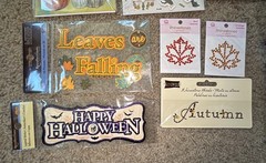 Lot of 20+ Pop Up Stickers, Rubbing, Flat Scrapbooking Halloween, Fall, Skulls