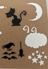 Tim Holtz Halloween Vault Die Cuts * Wicked * 3 Sets * Black Cardstock