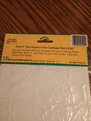 Vintage 80’s Cabbage Patch Kids Puffy Stick-Ons Stickers NEW Unopened