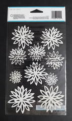 Scrapbooking Sticker Lot of 4 Packages Gold & Silver Sparkle Chrysanthemum NEW