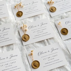 30pcs Handmade Wax Seal Stickers – 3D Scallop Design Self-Adhesive Envelope S…