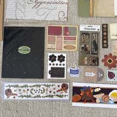 AUTUMN Themed Embellishments Kit