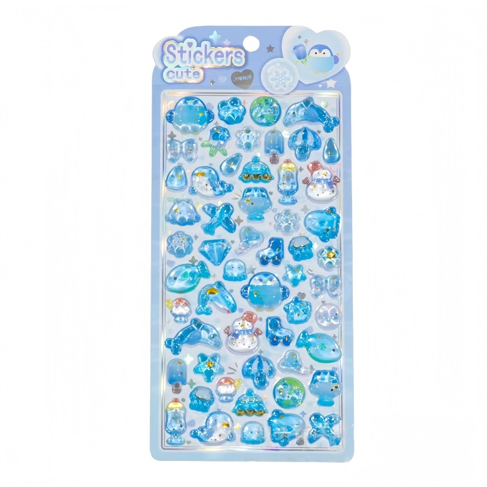 Cute 3D Puffy Stickers Kawaii Resin Animal Cartoon Sticker, Tiny DIY Stickers…