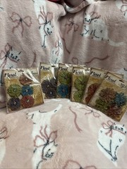 Petaloo Floral Embelishments 6 Packages Unopened 2010 Scrapbook