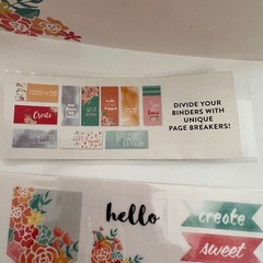 PLANNER KIT LOT Happy Summer Brights STICKERS PEN POUCH DIVIDERS STICKy NOTES