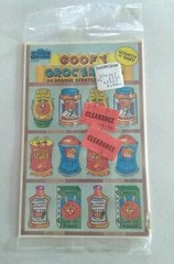 Vtg Sticker Store Scratch N Sniff NEW SEALEDOrange Scent Stickers Goofy Grocery