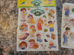 Vintage Cabbage Patch Scrapbook plus Puffy Stickers
