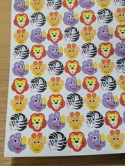 3 Sheets Trend Sparkle Stickers Beaming Bugs Vintage, Zoo Animals Wee