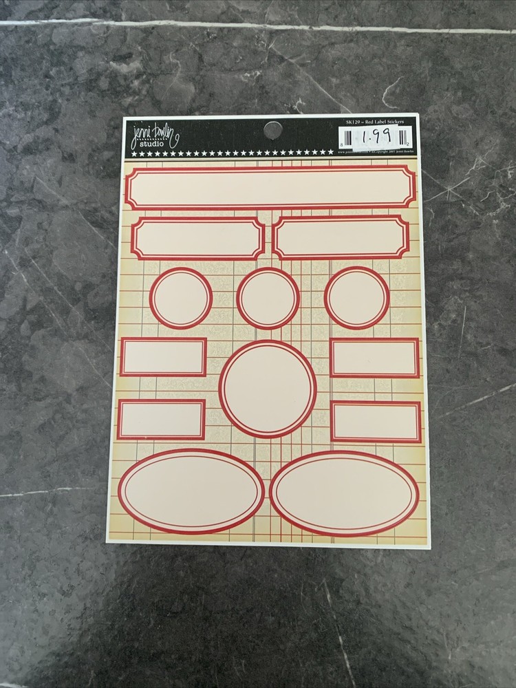 Jenni Bowlin Studio Scrapbook Label Stickers