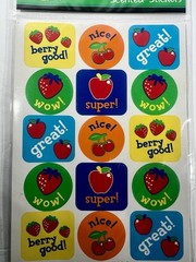School Tools Scented Stickers 45 Count Lot of 2 Nice Great Wow