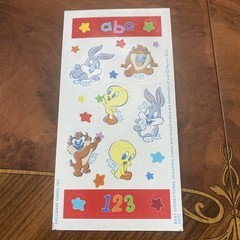 Vintage Hallmark Baby Looney Tunes Sticker Strip